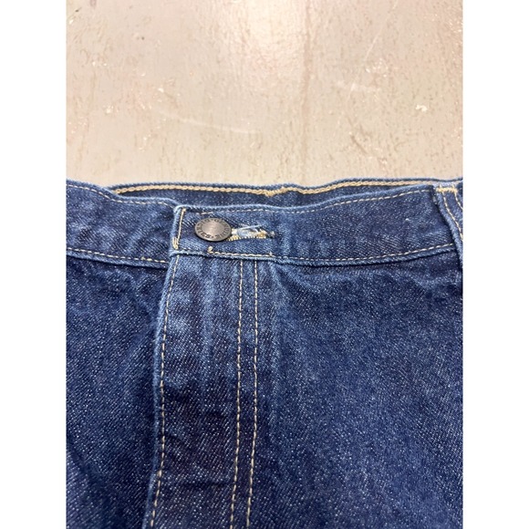 Genuine Dickies Washed Denim Shorts Mens Blue 9" Inseam Loose Fit Classic - 42 - Picture 2 of 8